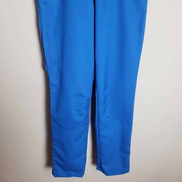 Ergo by Life Threads Royal Blue Slim Leg Scrub Pants XS Tall - Picture 3 of 8